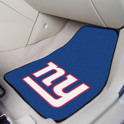 New York Giants 2-Piece Carpet Car Mats
