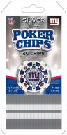 New York Giants 20 Piece Poker Chips Set