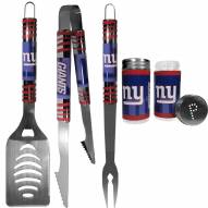 New York Giants 3 Piece Tailgater BBQ Set and Salt and Pepper Shaker Set