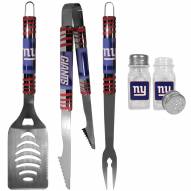 New York Giants 3 Piece Tailgater BBQ Set and Salt and Pepper Shakers