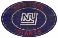 New York Giants 46" Heritage Logo Oval Sign