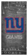 New York Giants 6" x 12" Chalk Playbook Sign