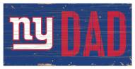 New York Giants 6" x 12" Dad Sign