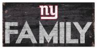 New York Giants 6" x 12" Family Sign