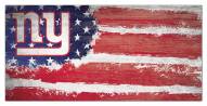 New York Giants 6" x 12" Flag Sign