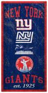 New York Giants 6" x 12" Heritage Sign