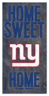 New York Giants 6" x 12" Home Sweet Home Sign