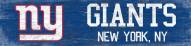 New York Giants 6" x 24" Team Name Sign