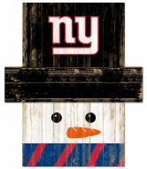 New York Giants 6" x 5" Snowman Head