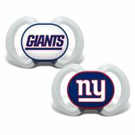 New York Giants Baby Pacifier 2-Pack