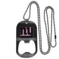 New York Giants Bottle Opener Tag Necklace