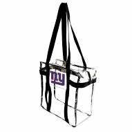 New York Giants Clear Tote Along