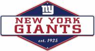 New York Giants Diamond Panel Metal Sign
