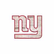 New York Giants Distressed Logo Cutout Sign
