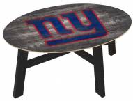 New York Giants Distressed Wood Coffee Table