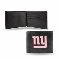 New York Giants Embroidered Leather Billfold Wallet