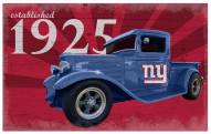 New York Giants Established Truck 11" x 19" Sign