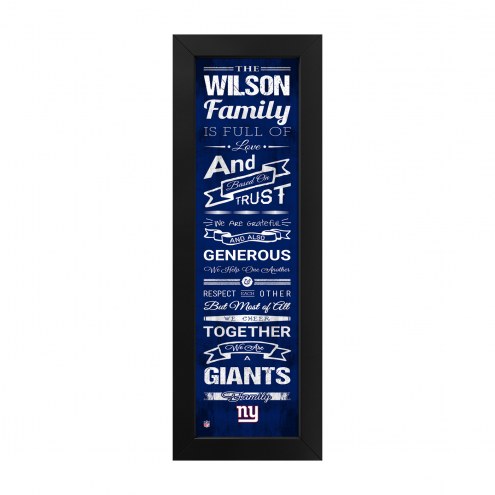 New York Giants Family Cheer Custom Print