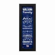 New York Giants Family Cheer Custom Print