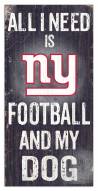 New York Giants Football & My Dog Sign