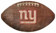 New York Giants Football Shaped Sign