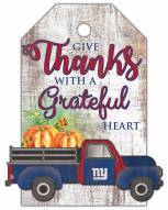 New York Giants Gift Tag and Truck 11" x 19" Sign