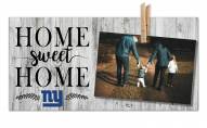 New York Giants Home Sweet Home Clothespin Frame