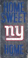 New York Giants Home Sweet Home Wood Sign