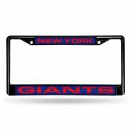 New York Giants Laser Black License Plate Frame