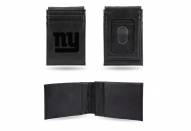 New York Giants Laser Engraved Black Front Pocket Wallet