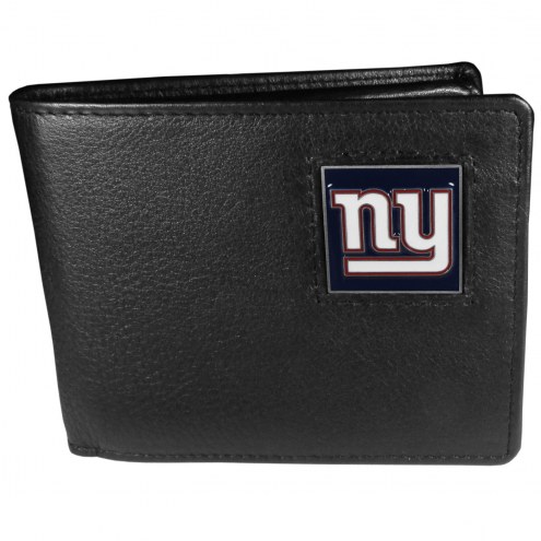 New York Giants Leather Bi-fold Wallet in Gift Box
