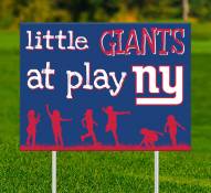 New York Giants Little Fans at Play 2-Sided Yard Sign