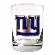 New York Giants Logo Rocks Glass - Set of 2