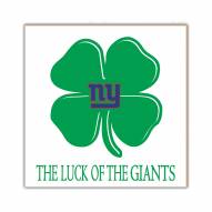 New York Giants Luck of the Team 10" x 10" Sign