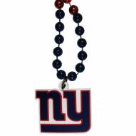 New York Giants Mardi Gras Bead Necklace