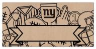 New York Giants Name Banner Coloring Sign