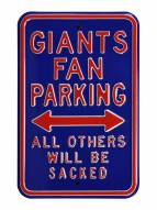 New York Giants NFL Authentic Parking Sign
