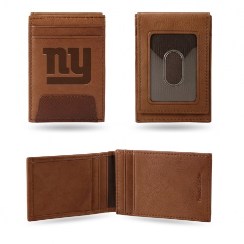 New York Giants Premium Leather Front Pocket Wallet