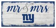 New York Giants Script Mr. & Mrs. Sign