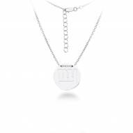 New York Giants Silver Necklace with Round Pendant