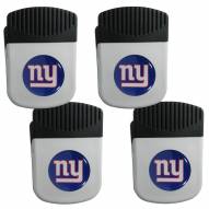 New York Giants 4 Pack Chip Clip Magnet with Bottle Opener