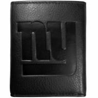 New York Giants Embossed Leather Tri-fold Wallet