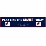 New York Giants Street Sign Wall Plaque