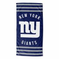 New York Giants Stripes Beach Towel