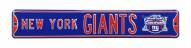 New York Giants Super Bowl XLVI Street Sign