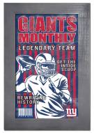 New York Giants Team Monthly 11" x 19" Framed Sign