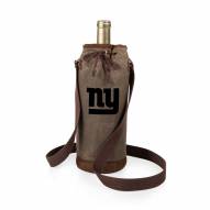 New York Giants Waxed Canvas Wine Tote