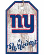 New York Giants Welcome Team Tag 11" x 19" Sign