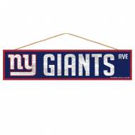 New York Giants Wood Avenue Sign