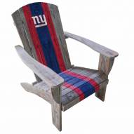 New York Giants Wooden Adirondack Chair